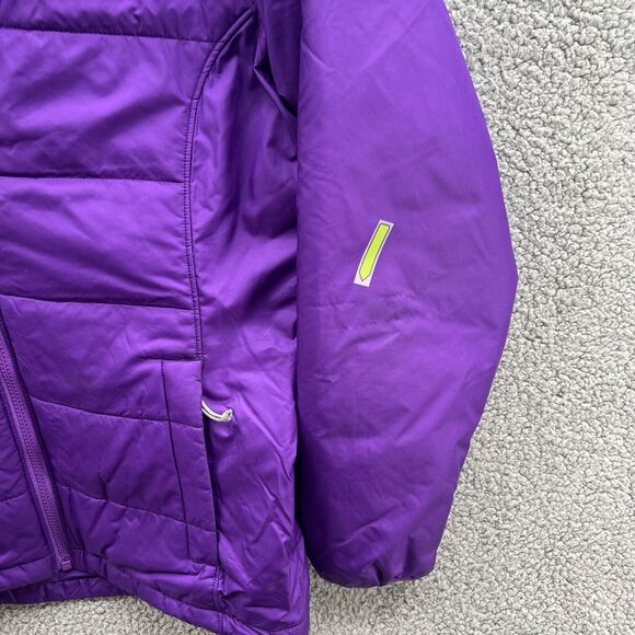 North Face Womens Jacket Coat Wind Breaker Purple Long Sleeve Small Petite - Picture 2 of 10